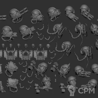 Описание картинки Большой билдер helbrute от Laboratory of Chaos по цене 2 000руб | Свободный Рынок Миниатюр - СРМ