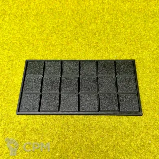Описание картинки Movement tray для квадратных баз 25х25мм 6х3 от Миниатюры и фигурки по цене 140руб | Свободный Рынок Миниатюр - СРМ