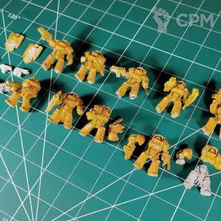 Описание картинки Legion Tartaros Terminator Squad (Imperial Fists) от Каджит по цене 2 498руб | Свободный Рынок Миниатюр - СРМ