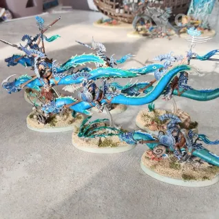 Описание картинки Армия Idoneth Deepkin от Archibaldus по цене 50 000руб | Свободный Рынок Миниатюр - СРМ