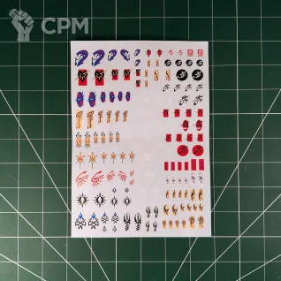 Описание картинки [КОПИЯ] Dark Eldar Transfer Sheet (Декали) от Vault Boy по цене 498руб | Свободный Рынок Миниатюр - СРМ