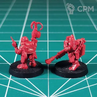Описание картинки Blackstone Fortress Ratling Twins Rein &amp; Raus от Каджит по цене 1 198руб | Свободный Рынок Миниатюр - СРМ