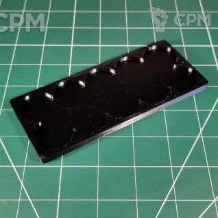 Описание картинки Movement Tray Rectangular 3D 28 Round 5x2 от Vault Boy по цене 498руб | Свободный Рынок Миниатюр - СРМ