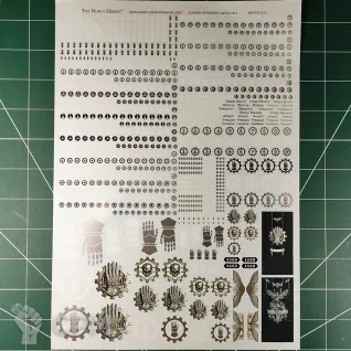 Описание картинки Iron Hands Legion Transfer Sheet Декали Оригинал GW от Vault Boy по цене 5 298руб | Свободный Рынок Миниатюр - СРМ