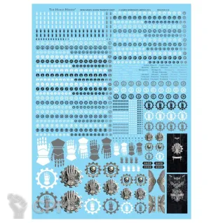 Описание картинки Iron Hands Legion Transfer Sheet Декали Оригинал GW от Vault Boy по цене 5 298руб | Свободный Рынок Миниатюр - СРМ