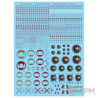 Описание картинки World Eaters Legion Transfer Sheet Декали Оригинал GW от Vault Boy по цене 5 298руб | Свободный Рынок Миниатюр - СРМ