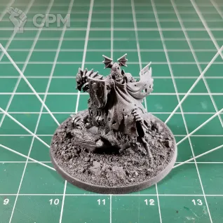 Описание картинки Soulblight Gravelords Wight Lord on Skeletal Steed and Barrow Knights (Black Knights) от Каджит по цене 8 998руб | Свободный Рынок Миниатюр - СРМ