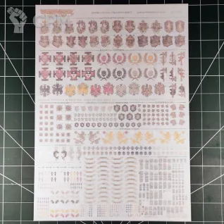 Описание картинки Empire Of Man Transfer Sheet (Декали) Оригинал GW от Vault Boy по цене 5 298руб | Свободный Рынок Миниатюр - СРМ