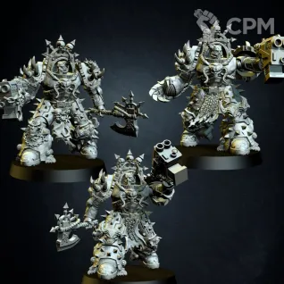 Описание картинки Chaos Terminator Squad - альт от Магазин Альфария по цене 200руб | Свободный Рынок Миниатюр - СРМ