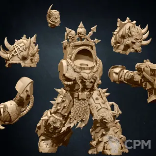 Описание картинки Chaos Terminator Squad - альт от Магазин Альфария по цене 200руб | Свободный Рынок Миниатюр - СРМ