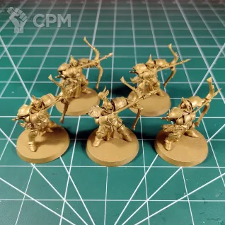 Описание картинки Stormcast Eternals Judicators with Skybolt Bows (Vigilors) I от Каджит по цене 1 498руб | Свободный Рынок Миниатюр - СРМ