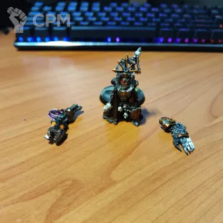 Описание картинки Chaos Lord in Terminator Armour от Сергиев Илья по цене 4 000руб | Свободный Рынок Миниатюр - СРМ
