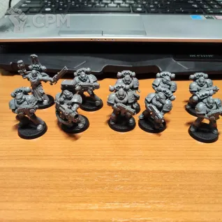 Описание картинки Dark Angels Tactical Squad (Dark Vengeance) от Сергиев Илья по цене 2 000руб | Свободный Рынок Миниатюр - СРМ