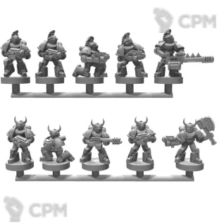 Описание картинки CHAOS SPACE MARINES EPIC 6MM (40) от TPC по цене 570руб | Свободный Рынок Миниатюр - СРМ