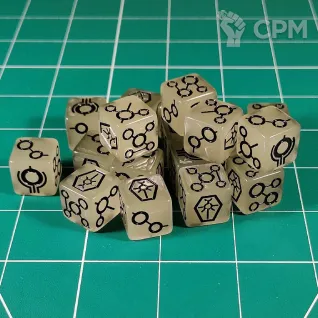 Описание картинки Custom Necrons Dice x20 от Vault Boy по цене 3 498руб | Свободный Рынок Миниатюр - СРМ