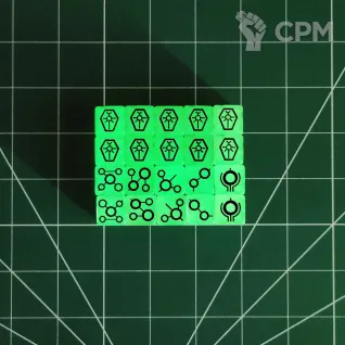 Описание картинки Custom Necrons Dice x20 от Vault Boy по цене 3 498руб | Свободный Рынок Миниатюр - СРМ