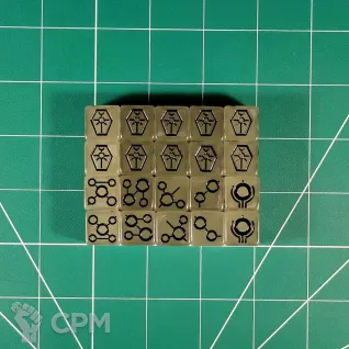 Описание картинки Custom Necrons Dice x20 от Vault Boy по цене 3 498руб | Свободный Рынок Миниатюр - СРМ