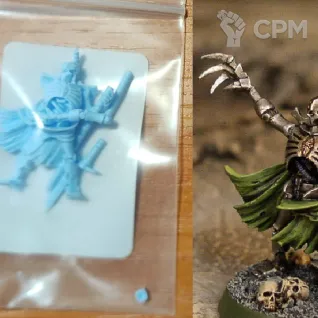 Описание картинки Necron lord от Сергиев Илья по цене 275руб | Свободный Рынок Миниатюр - СРМ