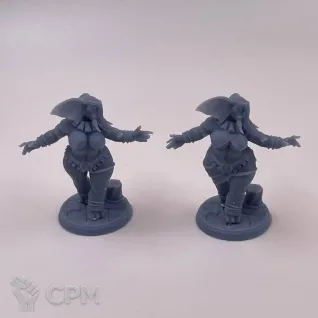 Описание картинки Fantasy Pin-up. Девушка Локсодон от Подземный человек по цене 340руб | Свободный Рынок Миниатюр - СРМ