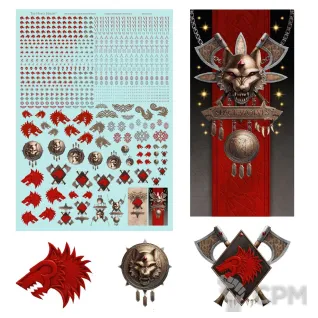 Описание картинки Space Wolves Legion Transfer Sheet Декали Оригинал GW от Vault Boy по цене 5 298руб | Свободный Рынок Миниатюр - СРМ