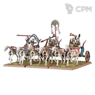 Описание картинки 3x Skeleton Chariots, оригинал на литниках от Пилорама по цене 4 500руб | Свободный Рынок Миниатюр - СРМ