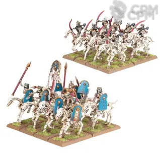 Описание картинки 16x Tomb Kings Skeleton Horsemen/Horse Archers, оригинал на литниках от Black Legion Hall по цене 4 500руб | Свободный Рынок Миниатюр - СРМ
