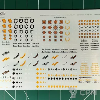 Описание картинки Empire of Man Knightly Orders Transfer Sheet 2024 от Vault Boy по цене 1 498руб | Свободный Рынок Миниатюр - СРМ