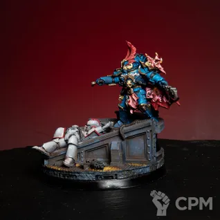 Описание картинки Jago Sevatarion, First Captain of the Night Lords в продвинутом уровне покрасе от LDBits по цене 7 000руб | Свободный Рынок Миниатюр - СРМ