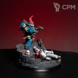Описание картинки Jago Sevatarion, First Captain of the Night Lords в продвинутом уровне покрасе от LDBits по цене 7 000руб | Свободный Рынок Миниатюр - СРМ