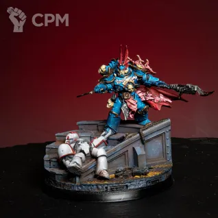 Описание картинки Jago Sevatarion, First Captain of the Night Lords в продвинутом уровне покрасе от LDBits по цене 7 000руб | Свободный Рынок Миниатюр - СРМ