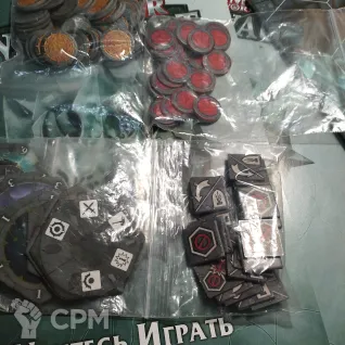 Описание картинки Поля, жетоны и кубы Underworlds Nightvault на русском языке от Zizitop по цене 1 500руб | Свободный Рынок Миниатюр - СРМ