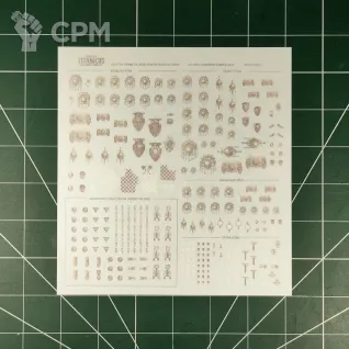 Описание картинки Adeptus Titanicus Legio Mortis Transfer Sheet Оригинал GW Limited (Декали) от Vault Boy по цене 4 298руб | Свободный Рынок Миниатюр - СРМ