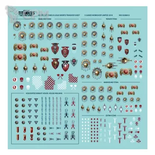 Описание картинки Adeptus Titanicus Legio Mortis Transfer Sheet Оригинал GW Limited (Декали) от Vault Boy по цене 4 298руб | Свободный Рынок Миниатюр - СРМ