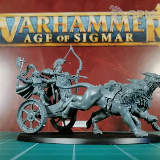 Описание картинки Stormcast Eternals Stormstrike Chariot II от Каджит по цене 3 498руб | Свободный Рынок Миниатюр - СРМ
