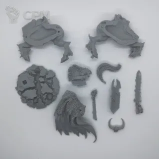 Описание картинки Archaon Everchosen Mounted от Saudad по цене 1 000руб | Свободный Рынок Миниатюр - СРМ