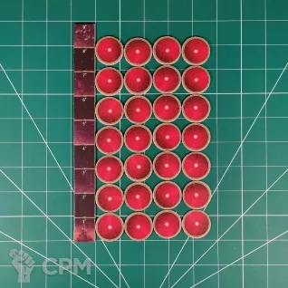 Описание картинки Genestealer Cult Markers and Range Ruler от Каджит по цене 998руб | Свободный Рынок Миниатюр - СРМ