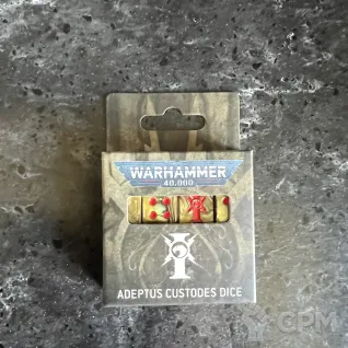 Описание картинки Custodes Dice Set от Svarden по цене 6 900руб | Свободный Рынок Миниатюр - СРМ