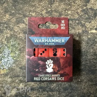 Описание картинки Red Corsairs dice set от Slobarev  по цене 4 000руб | Свободный Рынок Миниатюр - СРМ