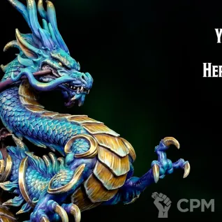 Описание картинки Yalong Dragon от Manufactorum76 по цене 650руб | Свободный Рынок Миниатюр - СРМ