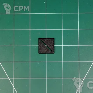 Описание картинки Square Base 25x25 mm Slot 1 Подставка квадратная пластик от Vault Boy по цене 22руб | Свободный Рынок Миниатюр - СРМ