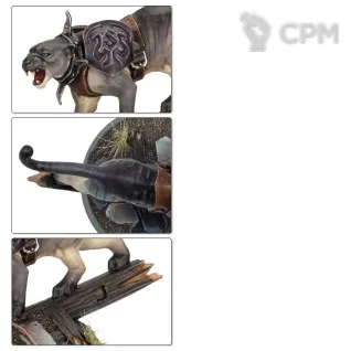 Описание картинки Jorvan Kreel and Thexa the Ash Panther, CITY OF ASH от GLOM по цене 2 500руб | Свободный Рынок Миниатюр - СРМ