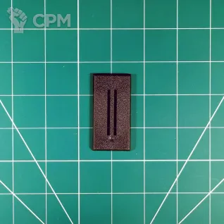 Описание картинки Citadel Base Rectangular 30x60 Slot Подставка прямоугольная (Оригинал Games Workshop)60x30 от Vault Boy по цене 228руб | Свободный Рынок Миниатюр - СРМ