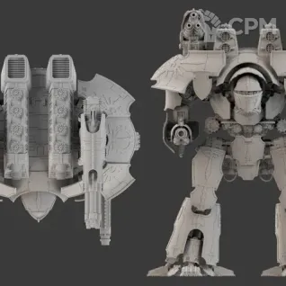 Описание картинки [КОПИЯ] 32mm Mars pattern Warlord Titan loyal Варлорд титан под большую ваху 32мм от Epicprintstore по цене 55 000руб | Свободный Рынок Миниатюр - СРМ