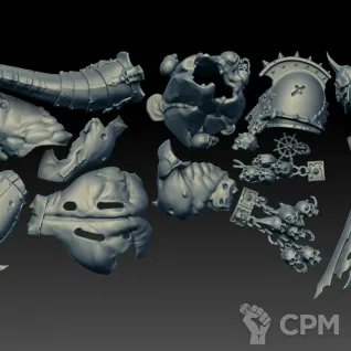 Описание картинки Daemon Prince Body Set (Scan) от AxeL's Forge по цене 450руб | Свободный Рынок Миниатюр - СРМ