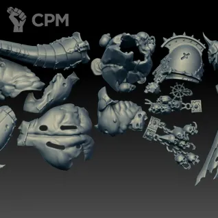 Описание картинки Daemon Prince Body Set (Scan) от AxeL's Forge по цене 450руб | Свободный Рынок Миниатюр - СРМ