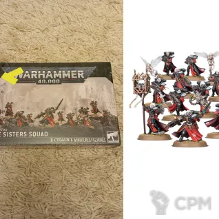 Описание картинки Adepta Sororitas Battle Sisters Squad от Кооператив Миниатюр по цене 5 500руб | Свободный Рынок Миниатюр - СРМ