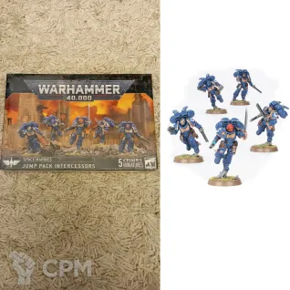 Описание картинки Assault Intercessors with Jump Packs (ориг) от Кооператив Миниатюр по цене 5 500руб | Свободный Рынок Миниатюр - СРМ