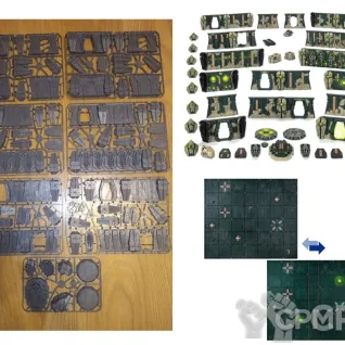 Описание картинки KILL TEAM: Tomb World Necron TERRAIN + Поле (Оригинал) от GLOM по цене 13 700руб | Свободный Рынок Миниатюр - СРМ