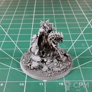 Описание картинки Soulblight Gravelords Wight Lord on Skeletal Steed and Barrow Knights (Black Knights) от Каджит по цене 8 998руб | Свободный Рынок Миниатюр - СРМ