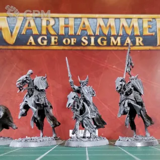 Описание картинки Soulblight Gravelords Barrow Knights (Black Knights) от Каджит по цене 4 498руб | Свободный Рынок Миниатюр - СРМ